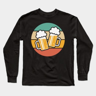 2 Clinking Beer Glasses For A Cheer! (Sun / 5C) Long Sleeve T-Shirt